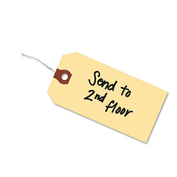 Avery® Double Wired Shipping Tags, 11.5 Pt. Stock, 2.75 X 1.38, Manila, 1,000-box freeshipping - TVN Wholesale
